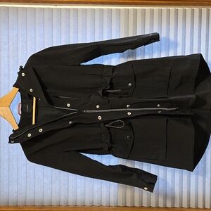 J. Crew Black Utility Jacket with Hood